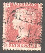 Great Britain Scott 33 Used Plate 72 - SD